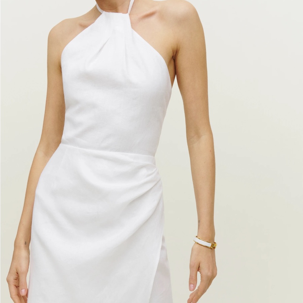 Reformation White  Dress | Dory Linen Dress Size 2
